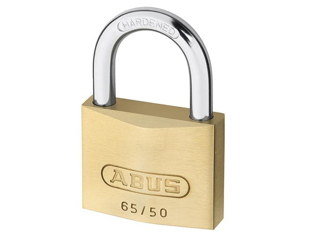 ABUS Mechanical 65/50Mm Brass Padlock Carded