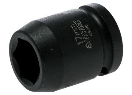 Teng Impact Socket Hexagon 6 Point 1/2In Drive 17Mm