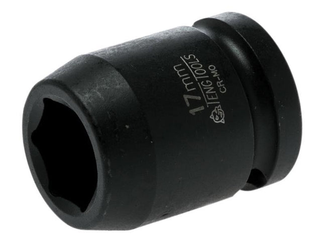 Teng Impact Socket Hexagon 6 Point 1/2In Drive 17Mm