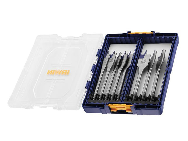 IRWIN Blue Groove 4X Flat Bit Set, 8 Piece