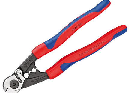 KNIPEX Wire Rope/Bowden Cable Cutter Multi-Component Grip 190Mm (7.1/2In)