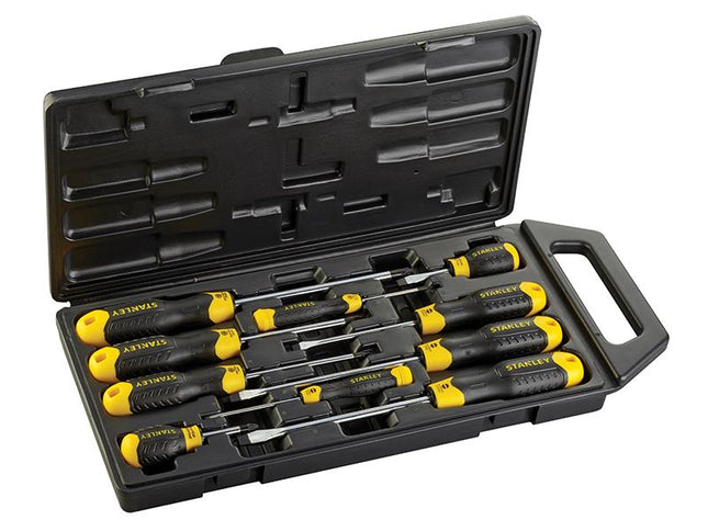 Stanley Tools Cushion Grip Screwdriver Set, 10 Piece Sl/Pz