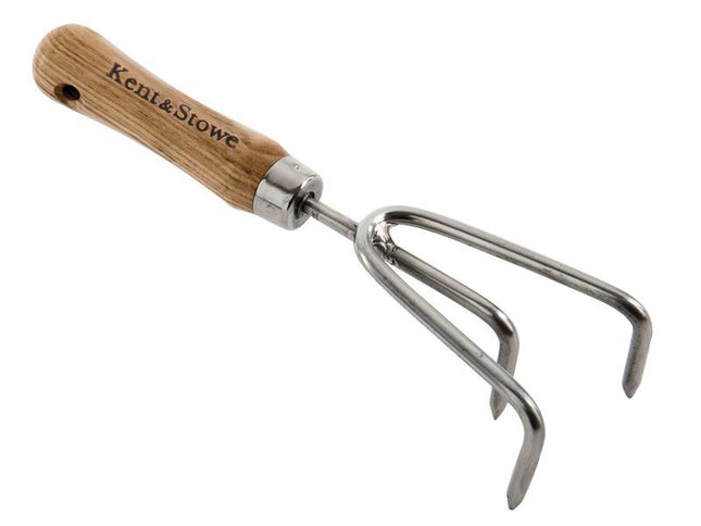 Kent & Stowe Stainless Steel Garden Life Hand 3-Prong Cultivator, Fsc