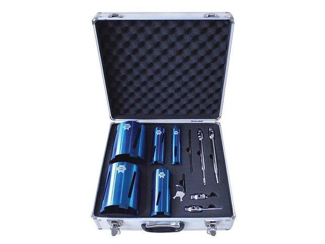 Faithfull Diamond Core Drill Kit & Case Set Of 11