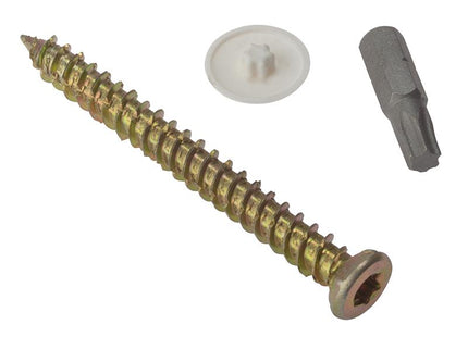 Forgefix Concrete Frame Screw Torx Compatible High-Low Thread Zyp 7.5 X 102Mm Box 100