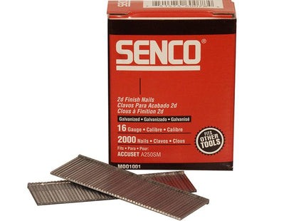 SENCO Straight Brad Nails Galvanised 16G X 50Mm Pack Of 2000