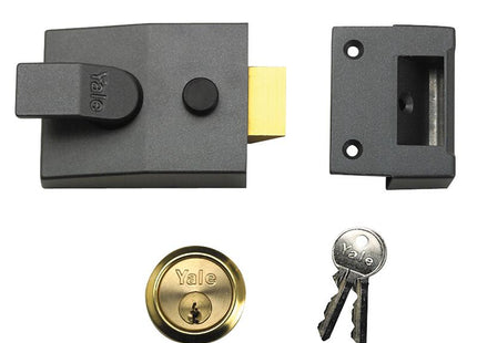 Yale Locks 91 Basic Nightlatch 60Mm Backset Dmg Finish Box