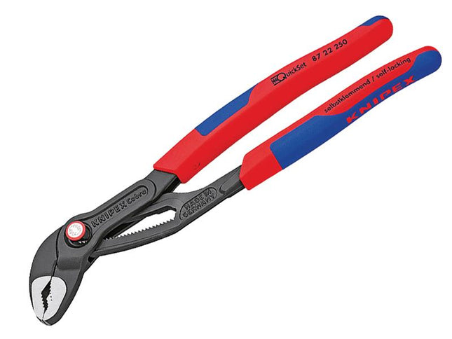 KNIPEX Cobra Quickset Water Pump Pliers Multi-Component 250Mm - 50Mm Capacity