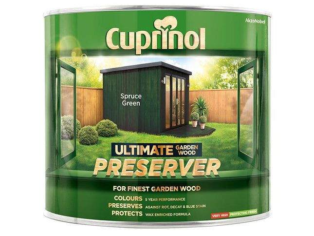 Cuprinol Ultimate Garden Wood Preserver Spruce Green 1 Litre