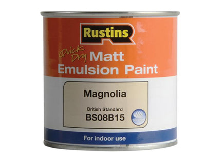 Rustins Quick Dry Matt Emulsion Paint Magnolia 250Ml