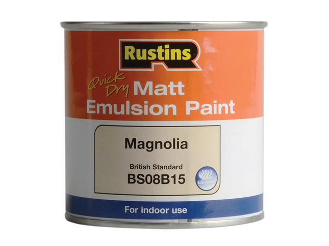 Rustins Quick Dry Matt Emulsion Paint Magnolia 250Ml