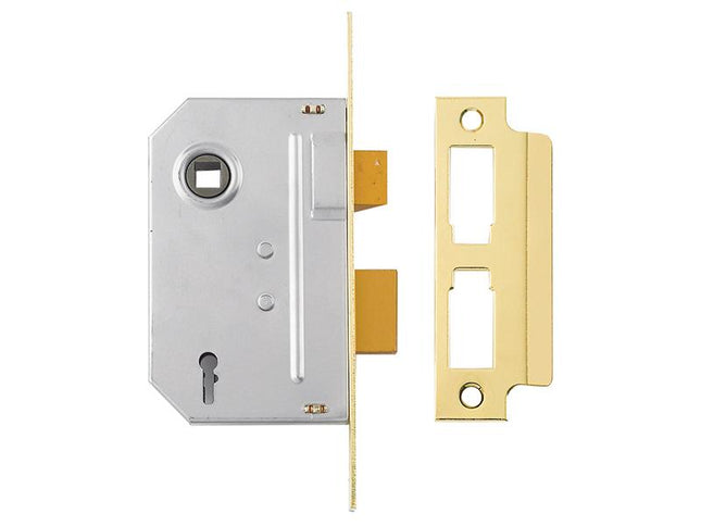 Yale Locks Pm246 Internal 2 Lever Mortice Sashlock Polished Brass 80Mm 3In