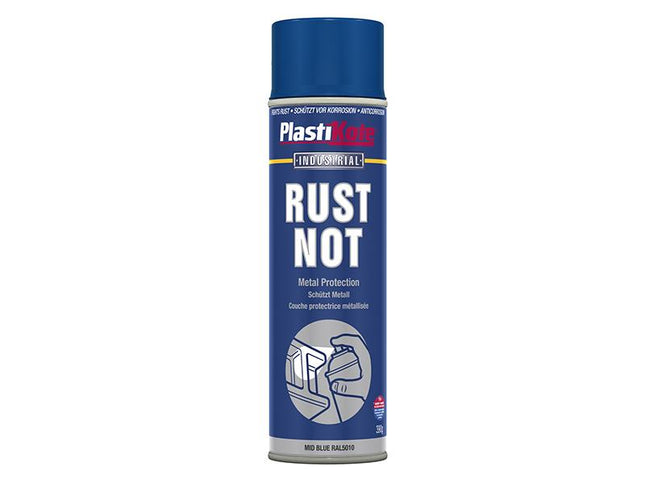 Plastikote Rust Not Spray Matt Midnight Blue 500Ml