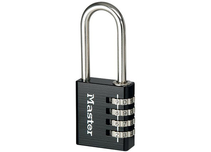Master Lock Black Finish 40Mm 4-Digit Combination Padlock - 51Mm Shackle