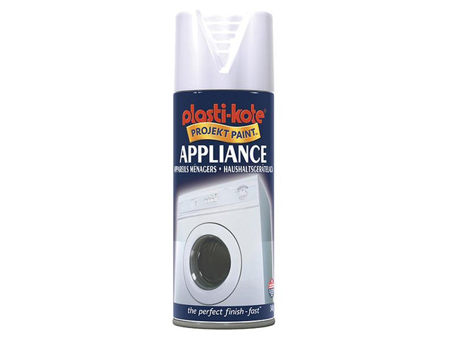 Plastikote Twist & Spray Appliance Enamel Gloss White 400Ml