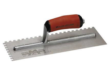 Marshalltown M702Sd Notched Trowel Square 1/4In Durasoft Handle 11 X 4.1/2In