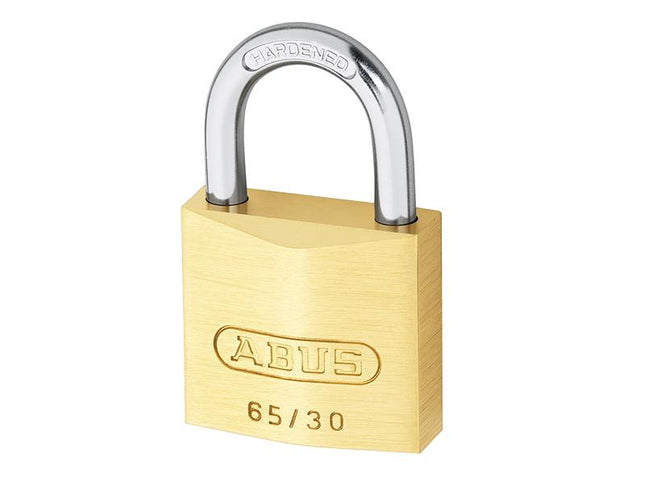 ABUS Mechanical 65/30Mm Brass Padlock Carded