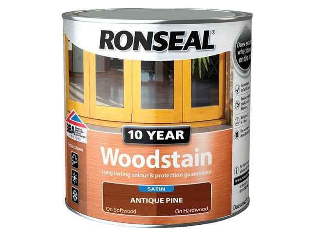 Ronseal 10 Year Woodstain Antique Pine 750Ml