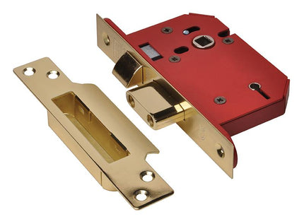 Union Strongbolt 2205S 5 Lever Mortice Sashlock Polished Brass 81Mm 3In Visi