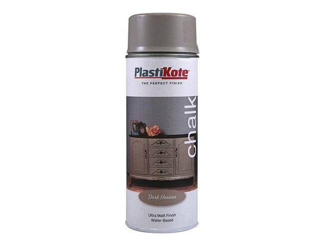 Plastikote Chalk Finish Spray Dark Hessian 400Ml