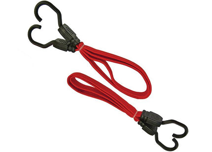 Faithfull Flat Bungee Cord 76Cm (30In) Red 2 Piece