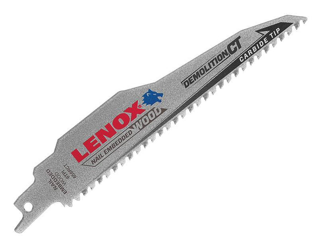 LENOX 656Rct Demolition Ct Reciprocating Saw Blade 150Mm 6 Tpi