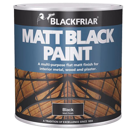 Blackfriar Matt Black Paint 500Ml