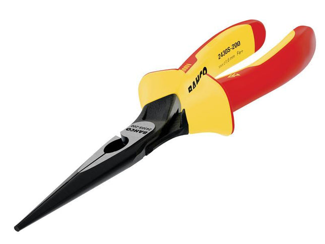 Bahco 2430S ERGO Insulated Long Nose Pliers 200mm (8in)