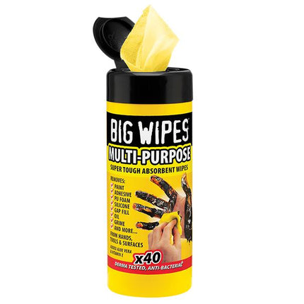 Big Wipes Industrial Multi-Purpose Wipes Tub Of 40