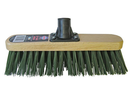 Faithfull Broom Head Stiff Green 300Mm (12In) Threaded Socket