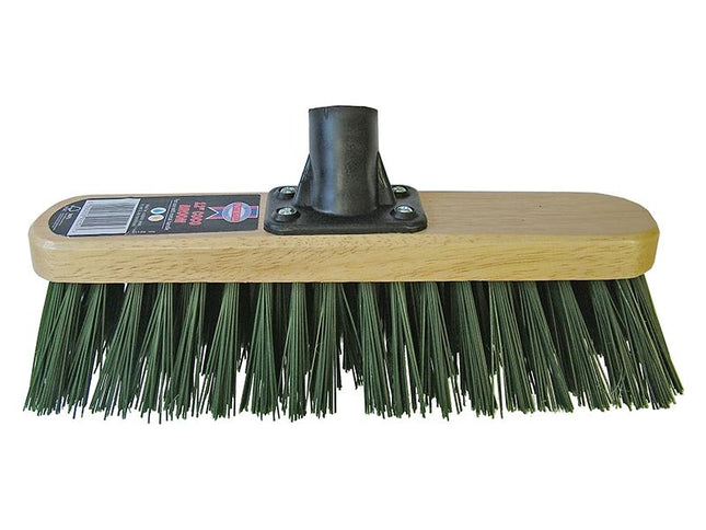 Faithfull Broom Head Stiff Green 300Mm (12In) Threaded Socket