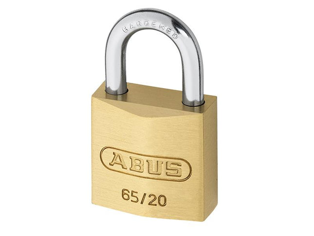 ABUS Mechanical 65/20Mm Brass Padlock Keyed Alike 6203