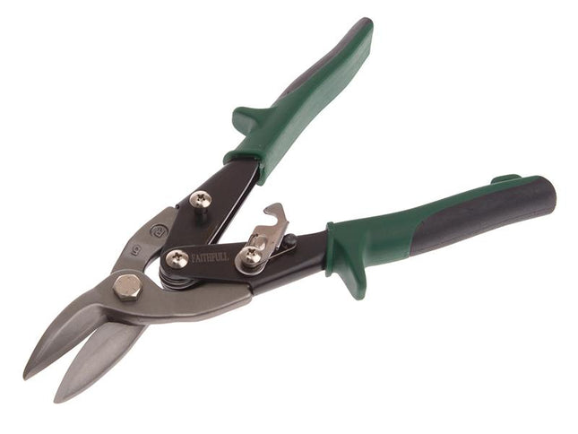 Faithfull Green Compound Aviation Snips Right Cut 250Mm (10In)