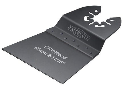 Faithfull Multi-Functional Tool Flush Wood Blade Side Set 68Mm Pack Of 5