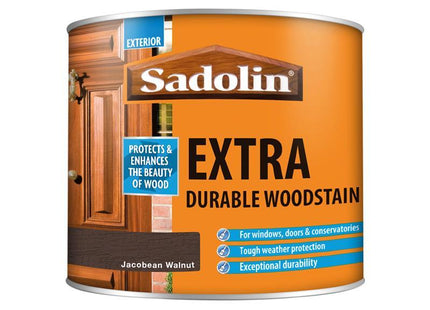 Sadolin Extra Durable Woodstain Jacobean Walnut 500Ml