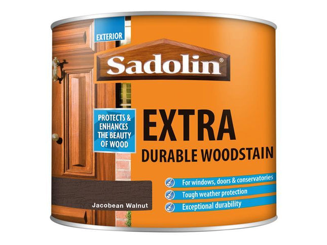 Sadolin Extra Durable Woodstain Jacobean Walnut 500Ml