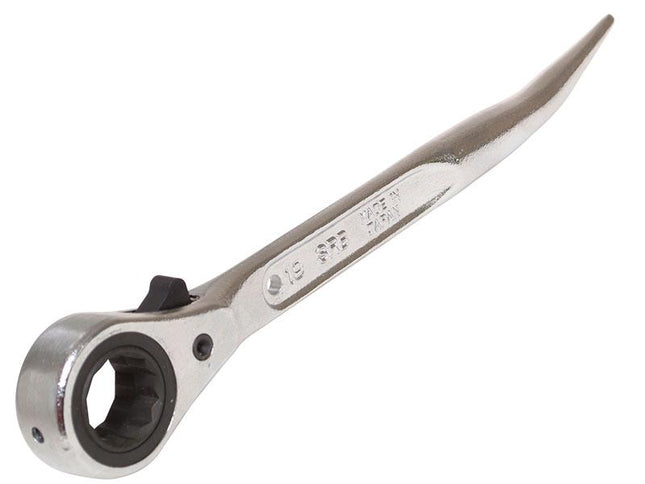 Priory 604 Reversible Ratchet Scaffold Spanner 19 X 21Mm Steel