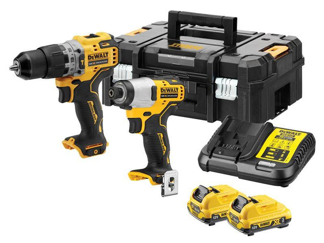 DEWALT Dck2111L2T Xr Brushless Sub-Compact Twin Pack 12V 2 X 3.0Ah Li-Ion