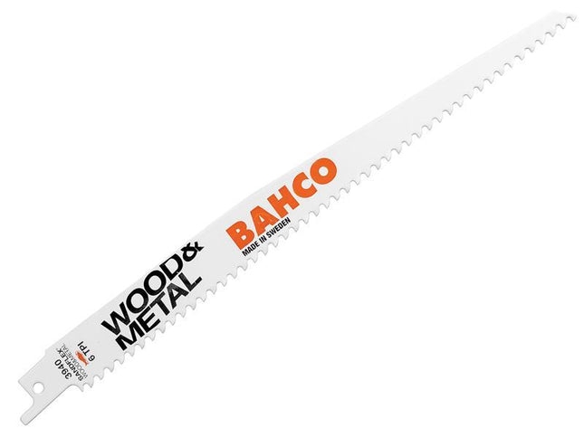 Bahco Wood & Metal Bi-Metal Reciprocating Blade 228Mm 6 Tpi (Pack 5)