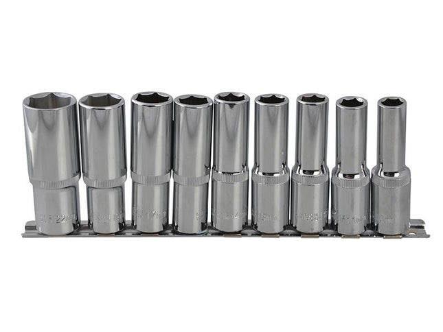 Bluespot Tools Deep Socket Set Of 9 Metric 1/2In Square Drive