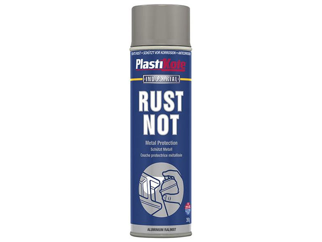 Plastikote Rust Not Spray Matt Aluminium 500Ml