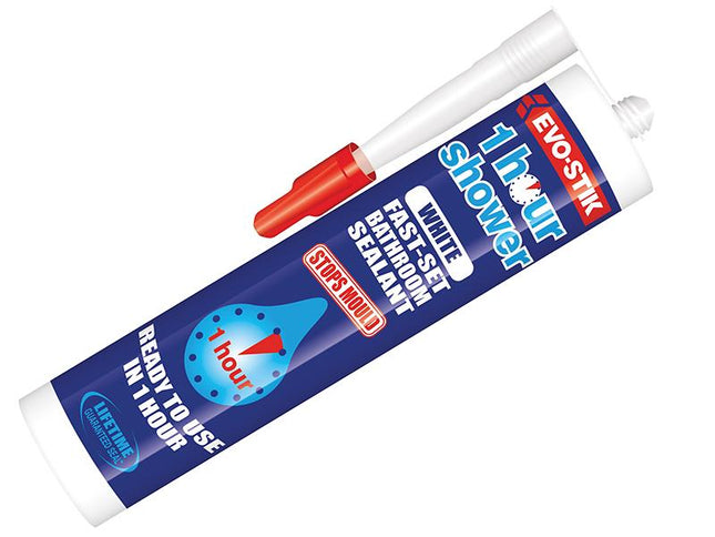 Evo-Stik 1 Hour Shower Sealant White 310Ml