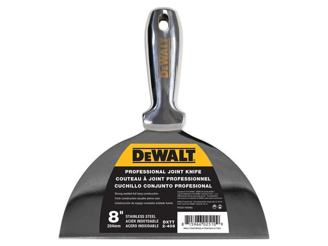 Dewalt Dry Wall Stainless Steel Jointing/Filling Knife 200mm (8in)