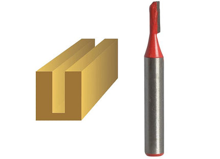 Faithfull Router Bit Tct Single Flute 3.2Mm X 10Mm 1/4In Shank