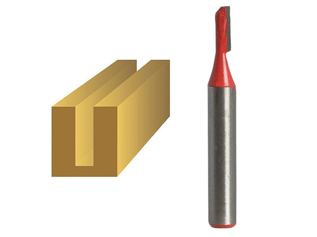 Faithfull Router Bit Tct Single Flute 3.2Mm X 10Mm 1/4In Shank