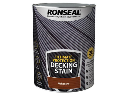 Ronseal Ultimate Protection Decking Stain Rich Mahogany 5 litre