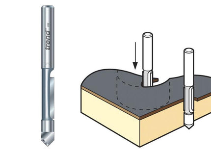TREND 47/4 X 1/4 Tct Pierce & Trim Cutter 6.3 X 18Mm