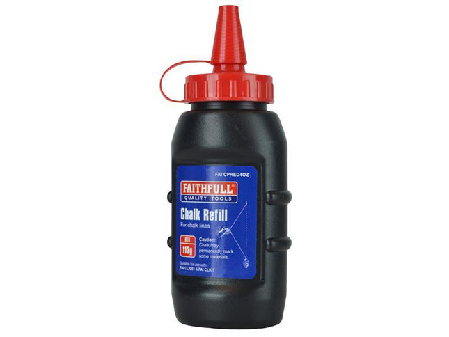 Faithfull Chalk Powder Red 113G
