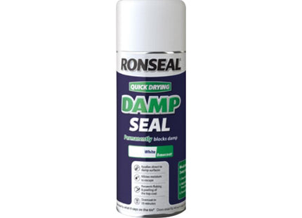 Ronseal Quick Dry Damp Seal Aerosol White 400Ml