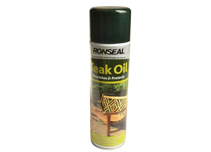 Ronseal Garden Furniture Teak Oil Aerosol 500Ml